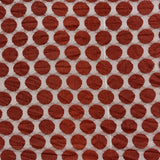 1970’s Mesh brown circles synthetic blend fabric (P100)