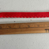 1970’s Red Knit Bias Trim - BTY