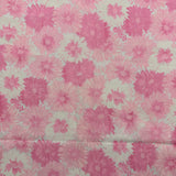 1970’s Pink Sheer Floral Polyester fabric (P105)