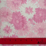 1970’s Pink Sheer Floral Polyester fabric (P105)