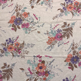 1980’s Floral bunches with Dragonflies Cotton Blend Fabric - (P119)