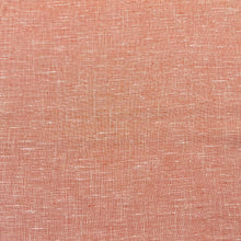 1970's Peach and White Woven Cotton Blend Fabric - BTY