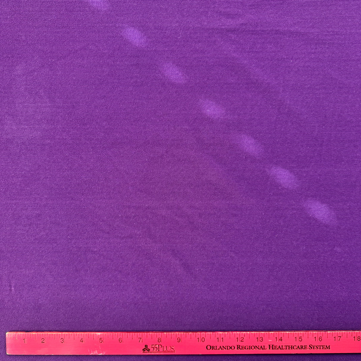 1980’s Royal Purple Striped Cordoruy Style Synthetic blend Fabric - (P124)