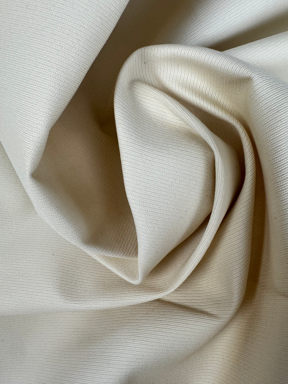 1970’s Cream Twill Fabric - Cotton blend (H17)