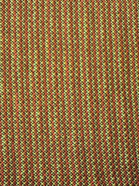 1970’s Brown, Green and Yellow Textured Double Knit Fabric - Polyester (H22)