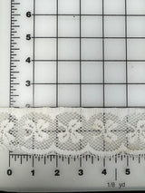 1970’s Off White Three Leaf Clover Scallop Lace - BTY