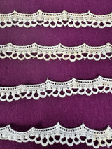 1970’s Off White Scallop Loop Edging Trim - BTY