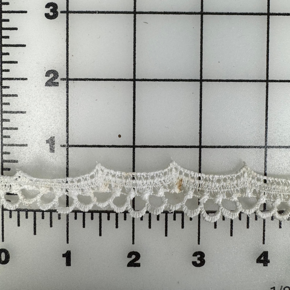 1970’s Off White Scallop Loop Edging Trim - BTY