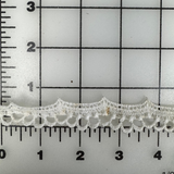 1970’s Off White Scallop Loop Edging Trim - BTY