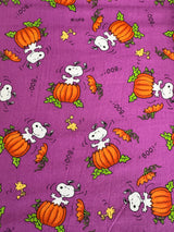 2000’s Snoopy Pumpkin Novelty Print Fabric - Multiple Colors Available - Piece (P188)