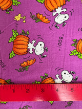 2000’s Snoopy Pumpkin Novelty Print Fabric - Multiple Colors Available - Piece (P188)