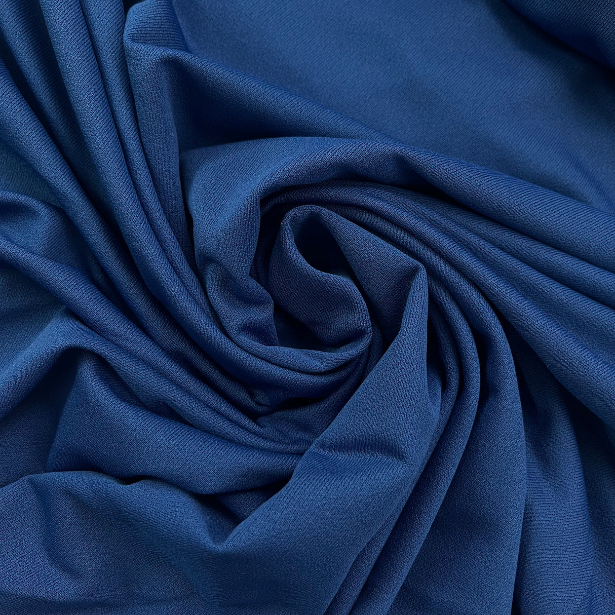 1970’s Burlington Klopman "Cezano" Dark Blue Sapphire Polyester Fabric - BTY