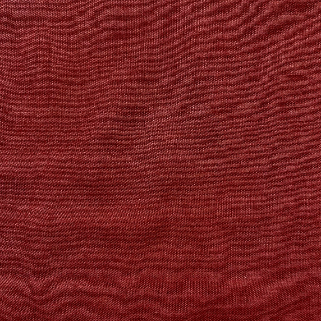 1970's Campus Rust Red Fabric - Cotton Blend - BTY