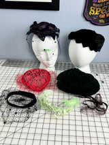 Lot Of 7 Vintage Womens Fascinator Hats from the 40s 50s 60s