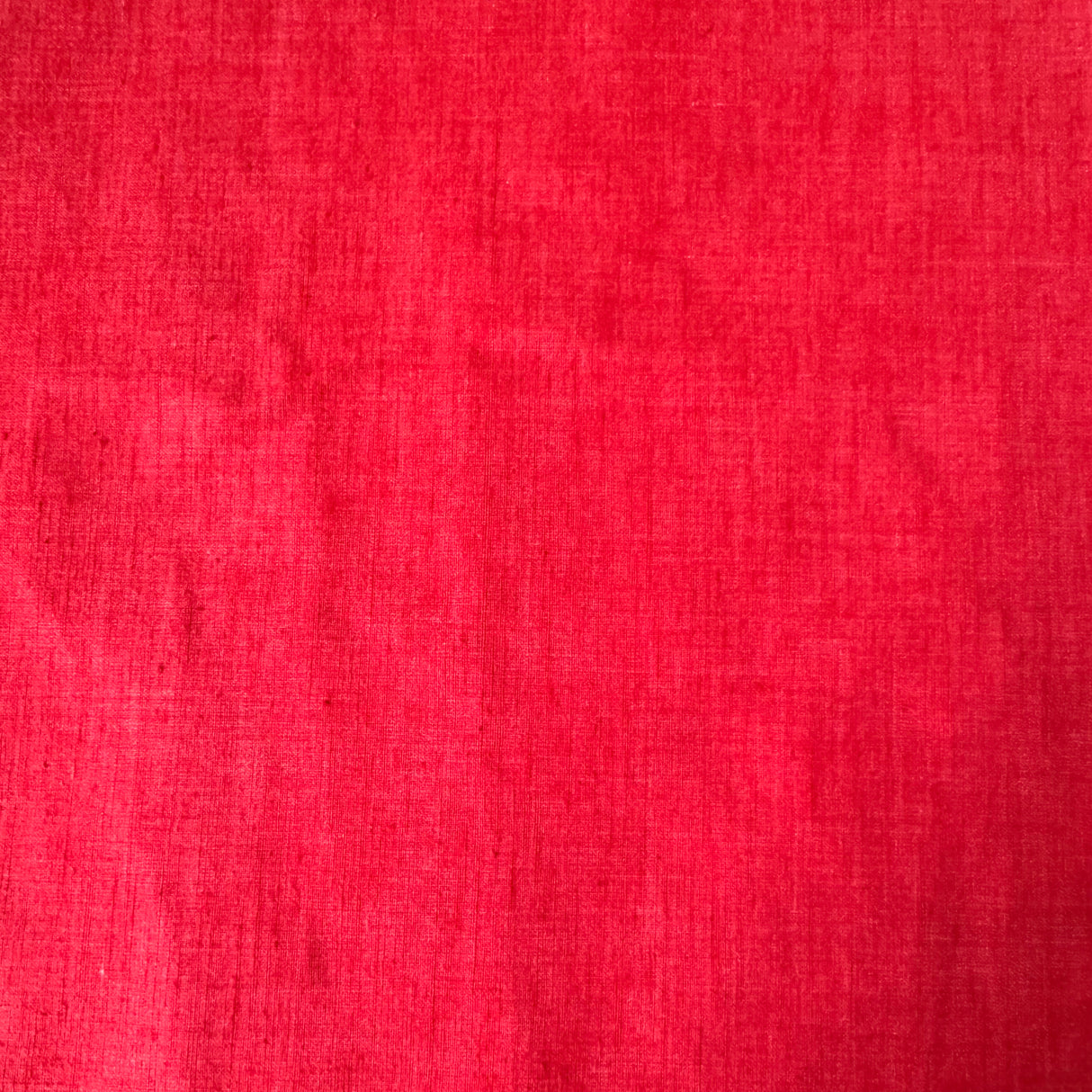 1970’s Red Kettle Cloth Fabric - (P197)