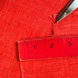 1970’s Red Kettle Cloth Fabric - (P197)