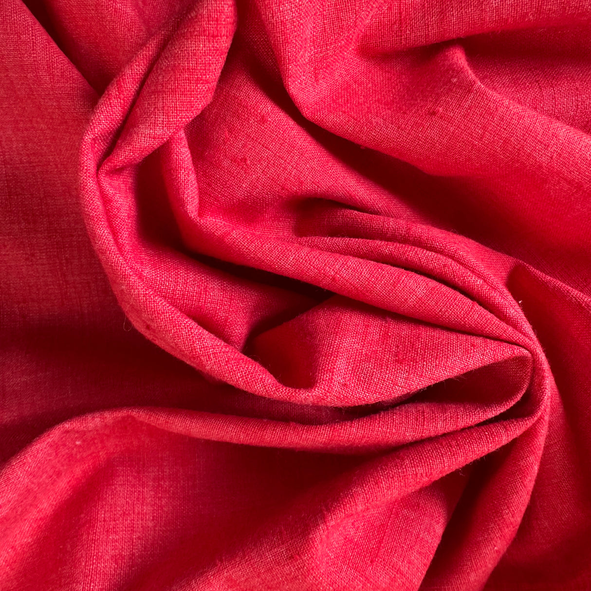 1970’s Red Kettle Cloth Fabric - (P197)