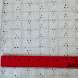 1970’s Light Blue Eyelet Cotton blend Fabric - (P202)