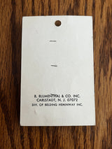 1970’s Le Bouton Carved Wooden Shank Buttons - 1 3/4" -  on card