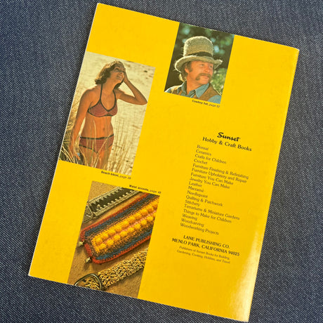 1976 "A Sunset Book" Crochet Booklet