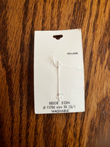 1970’s La Mode Beige Thick Plastic Buttons - Set of 2 - 7/8" - on card