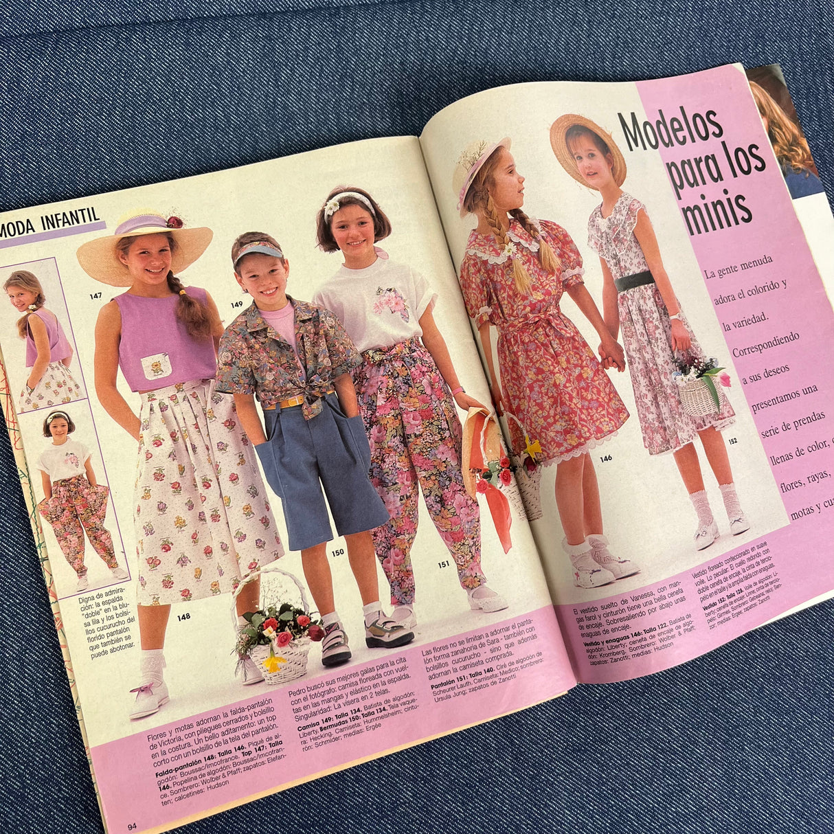 1990 Burda MAY Pattern Catalog and PATTERN SHEET