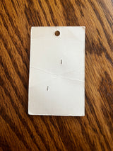 1980’s La Petite Purple Carved Plastic Buttons - Set of 2 - 1" - on card