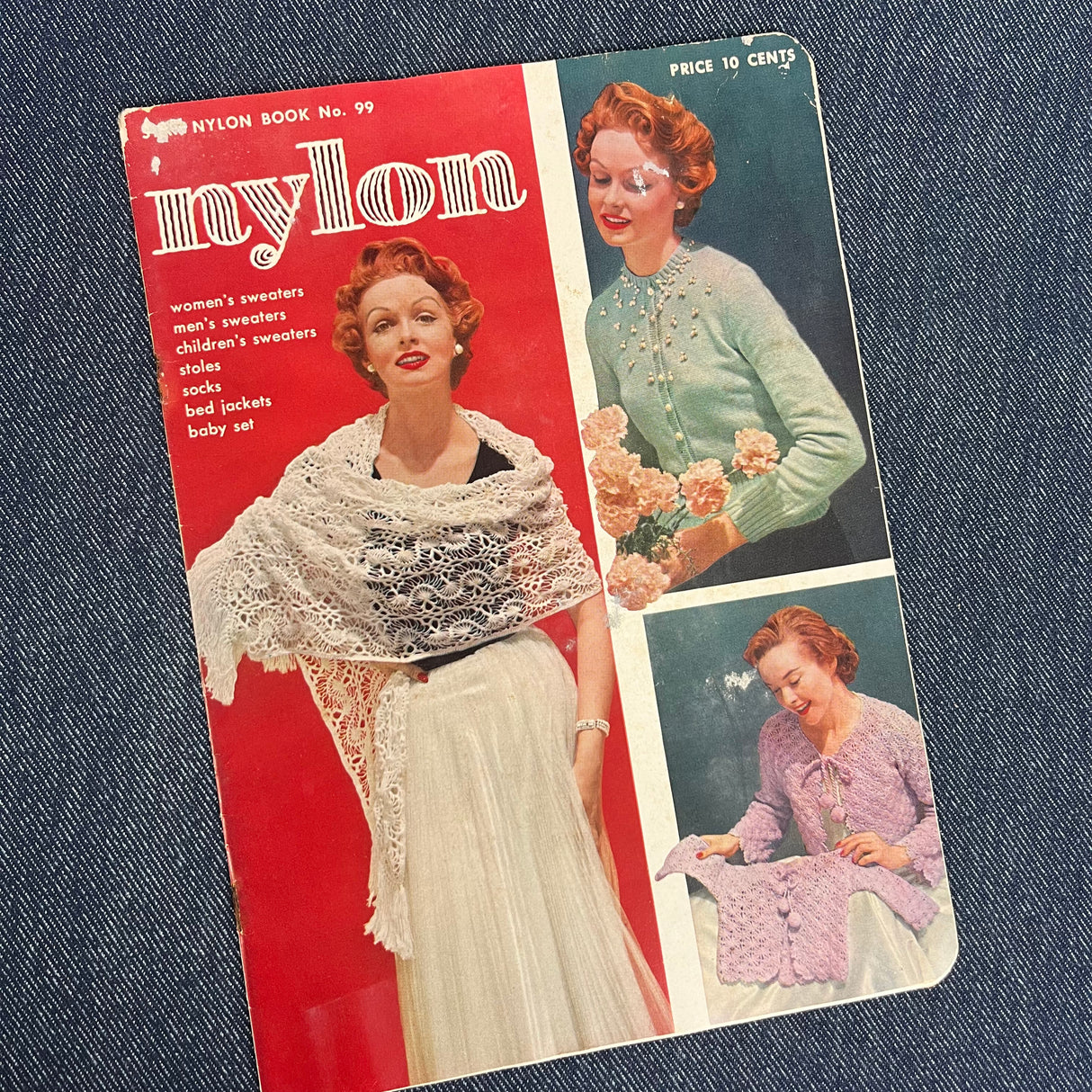 1950's Nylon Crochet and Knitting for Booklet - original magazine