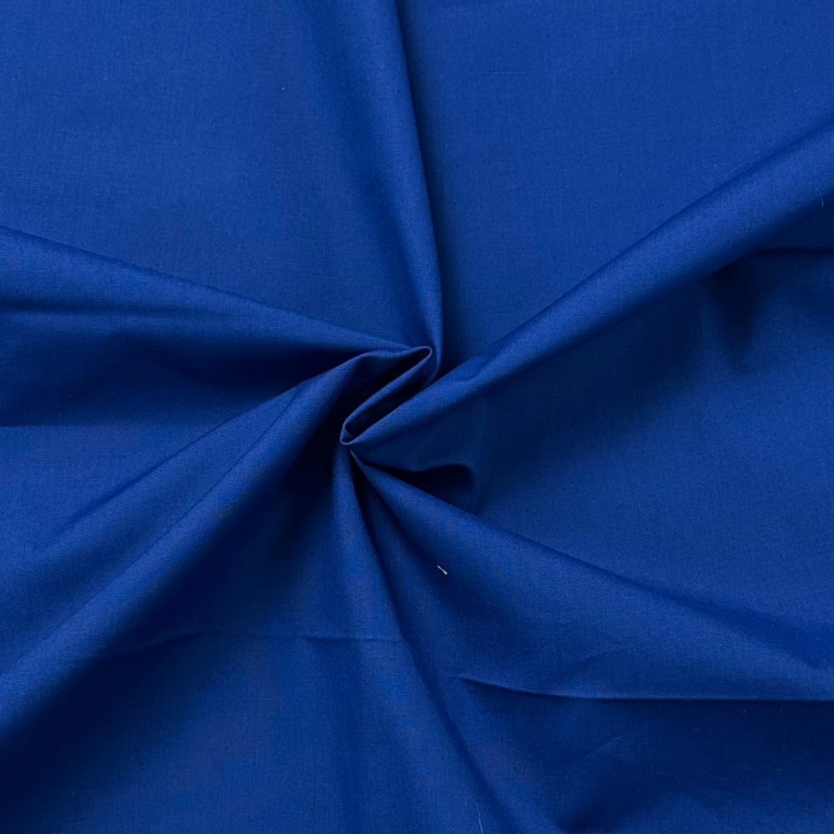 1970's Royal Blue Cotton Blend Fabric (P26)