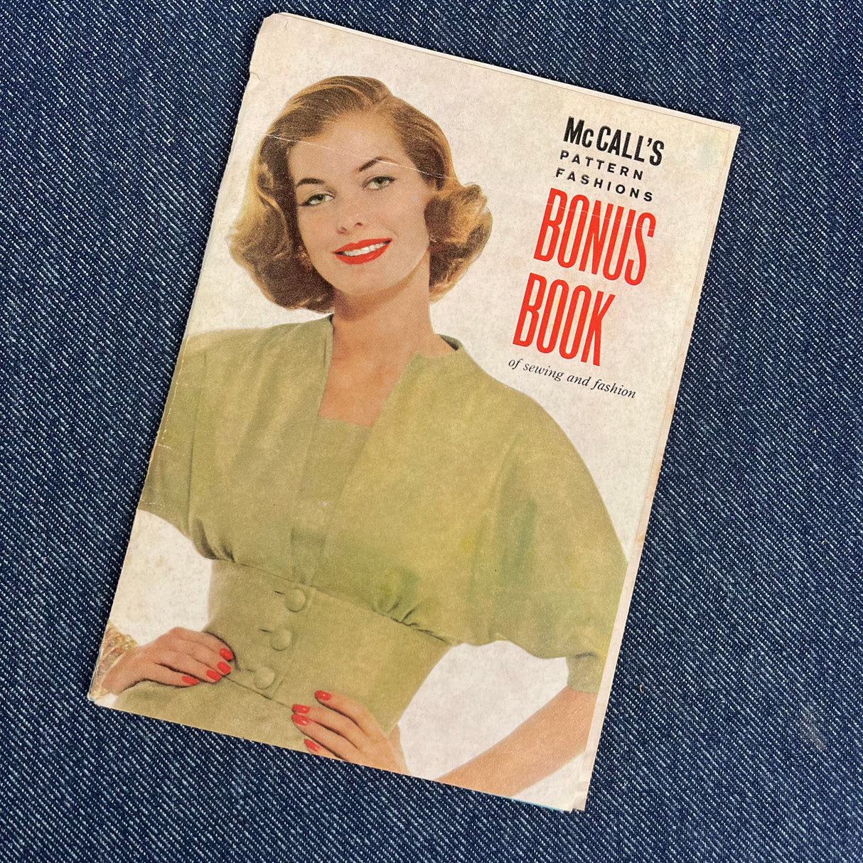 1950's McCall's Bonus Book Pattern Catalog - original magazine