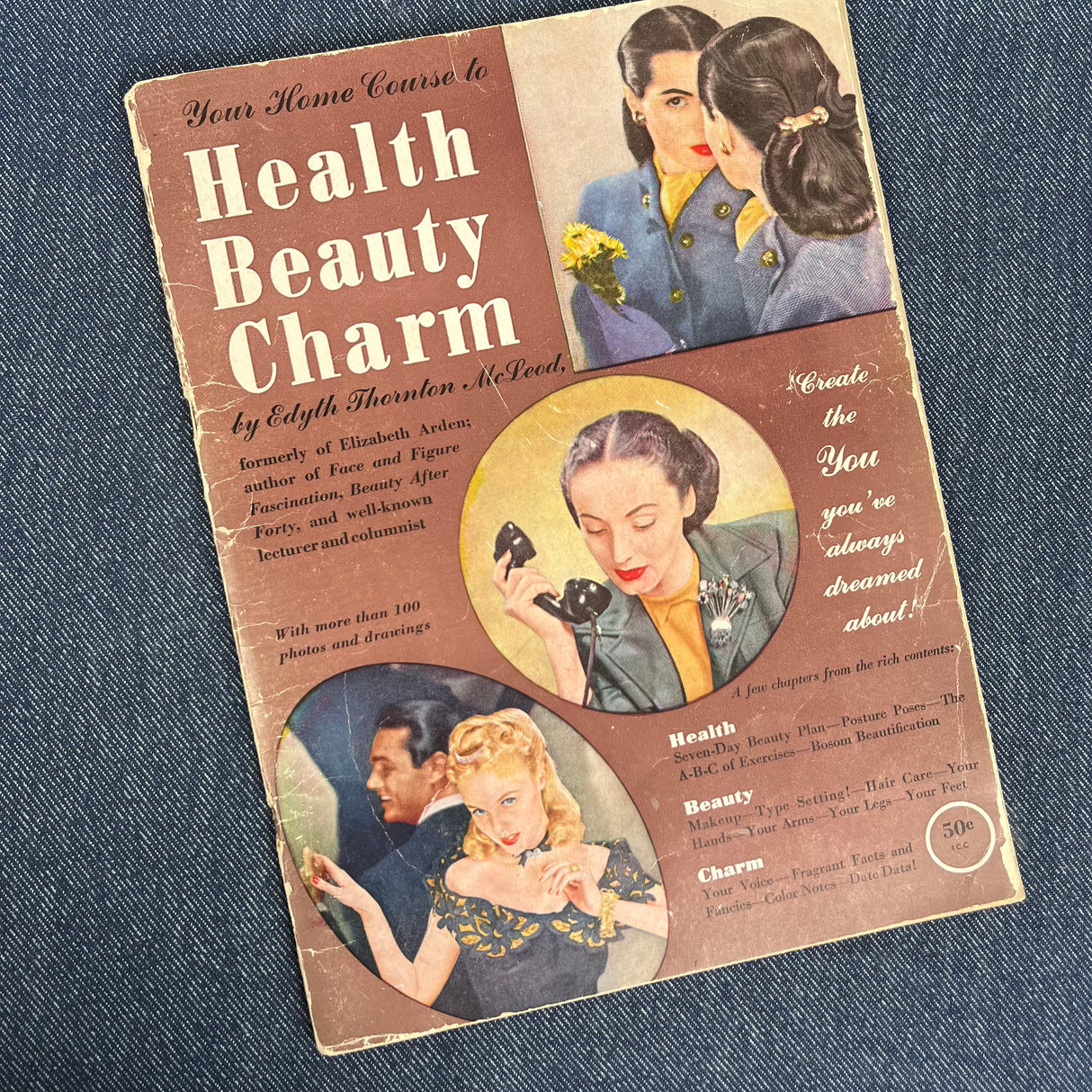 1947 Home Course to Health, Beauty, Charm Book - original booklet