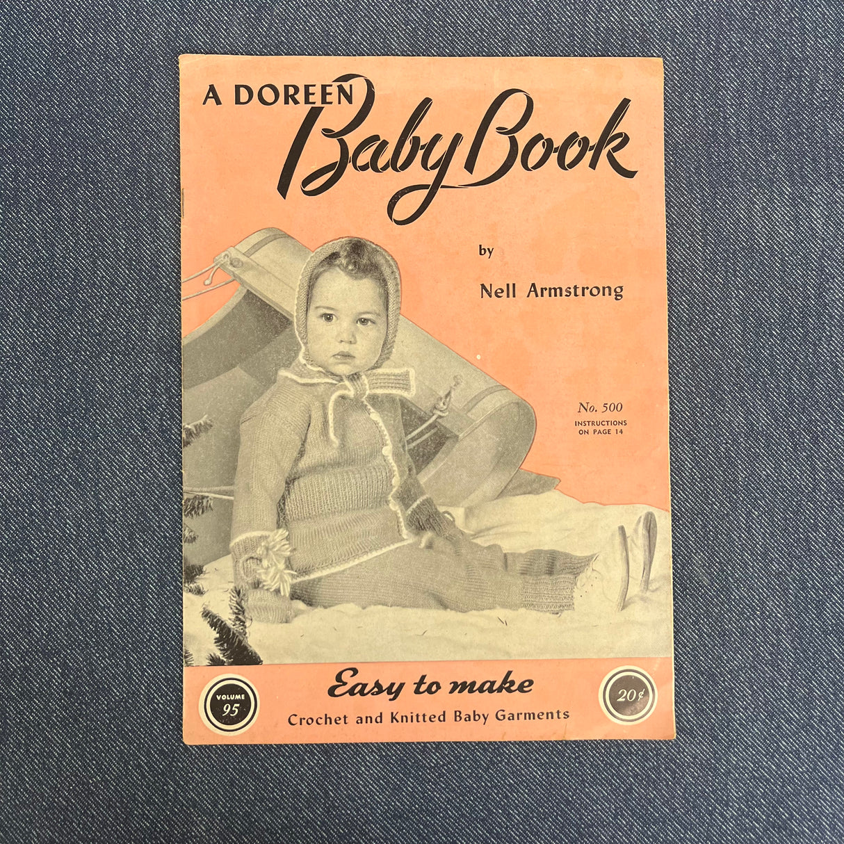 1940's Set of 3 Crochet and Knitting for Babies Booklets - original magazines