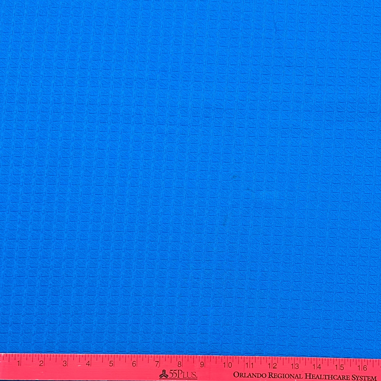 1970’s Bright Blue Texturized Double Knit Polyester Fabric (P3)