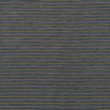 1970’s Blue, Green, Brown, Yellow and Black Stripe Cotton Blend Fabric (P2)