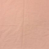 1970's Peach with White Flocked Dot Cotton Blend Fabric (P32)