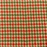 1970’s Green, Red and Tan Houndstooth Bonded Fabric- Acrylic