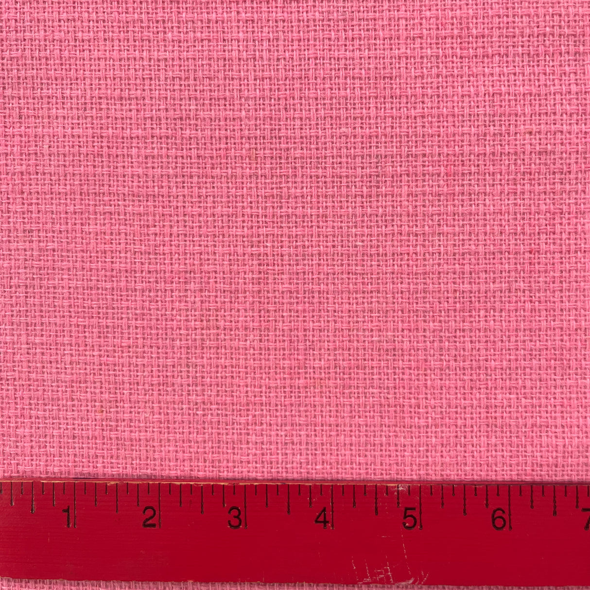 1970’s Bright Pink Solid Color Bonded Fabric- Acrylic - BTY