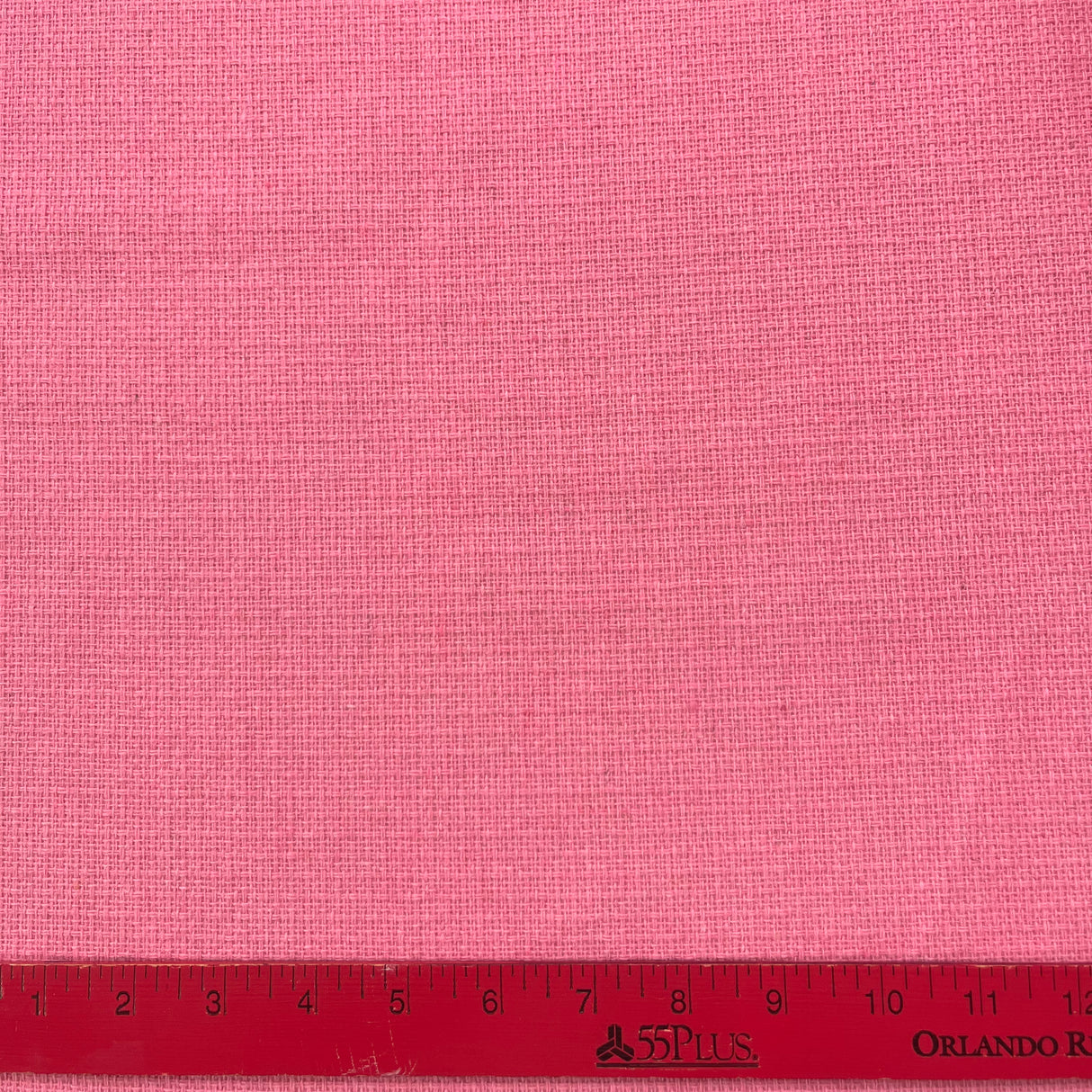 1970’s Bright Pink Solid Color Bonded Fabric- Acrylic - BTY