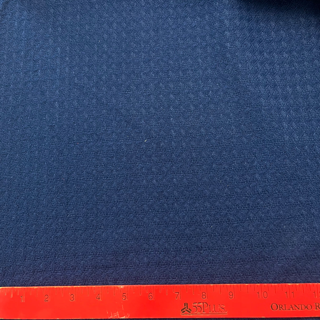 1970’s Navy Solid Color Bonded Fabric - Acrylic - BTY