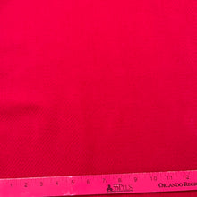 1970’s Bright Red Solid Color Bonded Fabric- Acrylic- BTY