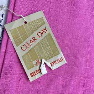 1970’s Bright Pink Rayon Fabric