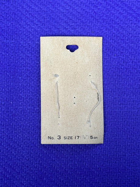 1960’s La Mode Mother of Pearl Shank Buttons - Set of 2 - 7/16" -  on card
