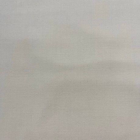 1970’s Cream Solid Suiting Fabric - Polyester Cotton Blend