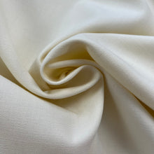 1970’s Cream Solid Suiting Fabric - Polyester Cotton Blend