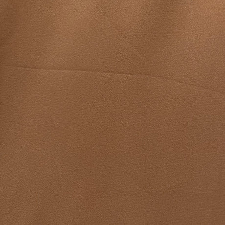 1970’s Camel Brown Solid Color Fabric - Polyester - BTY