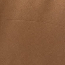 1970’s Camel Brown Solid Color Fabric - Polyester - BTY