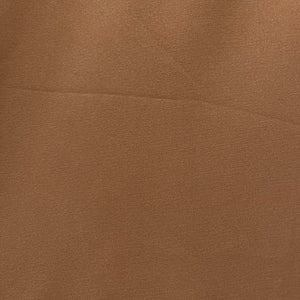 1970’s Camel Brown Solid Color Fabric - Polyester - BTY