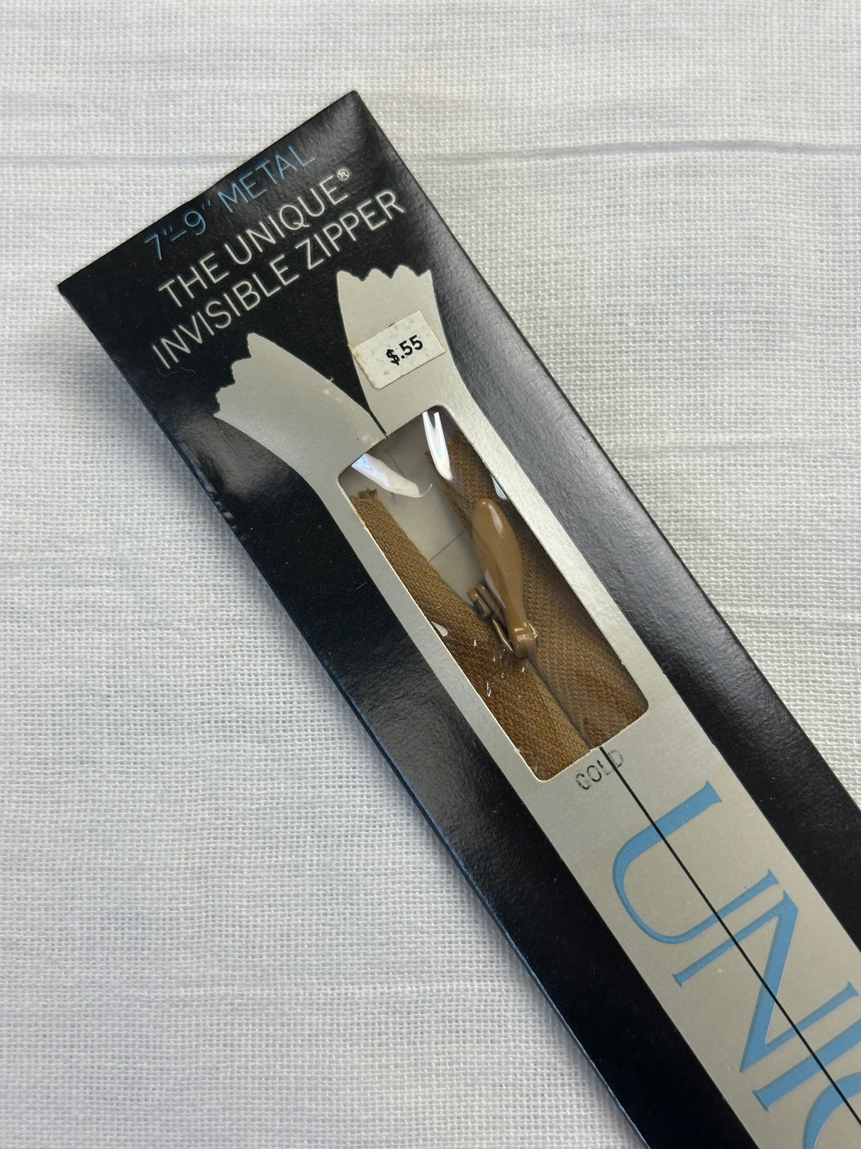 1980's Metal Invisible Zipper - Multiple sizes and colors available