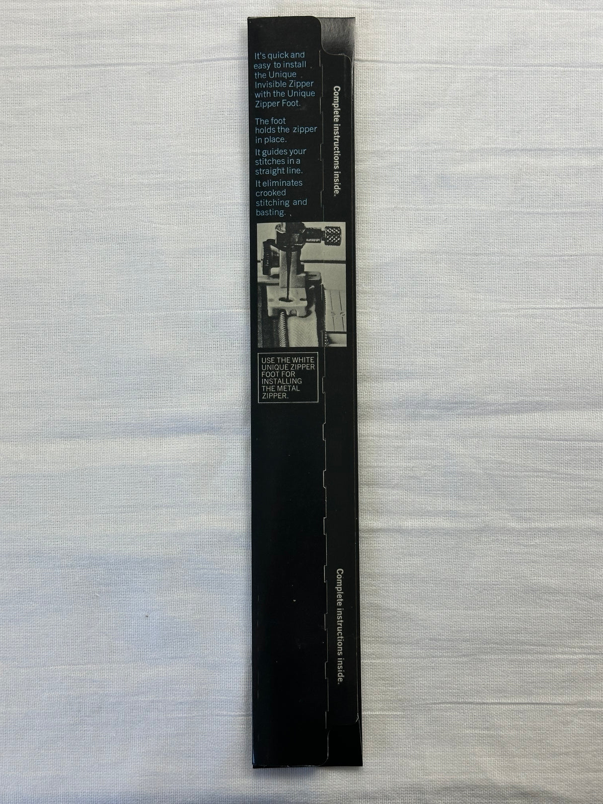 1980's Metal Invisible Zipper - Multiple sizes and colors available