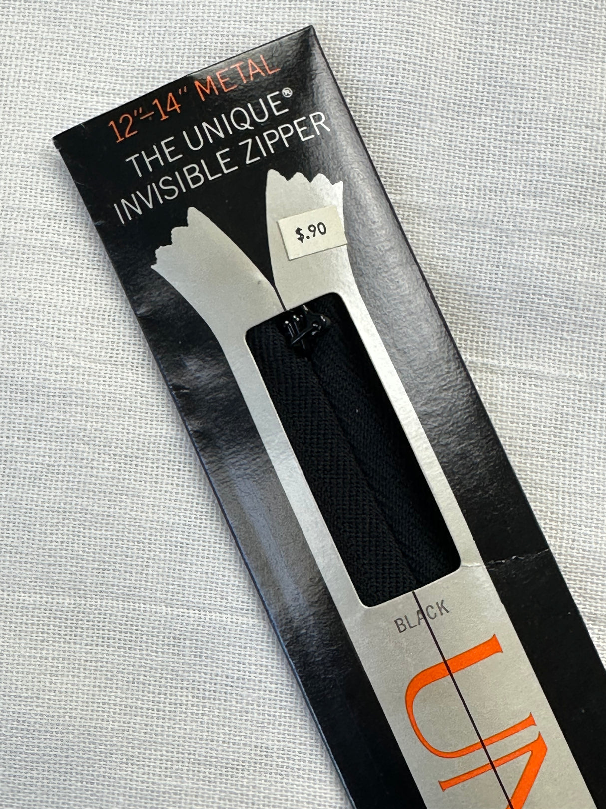 1980's Metal Invisible Zipper - Multiple sizes and colors available